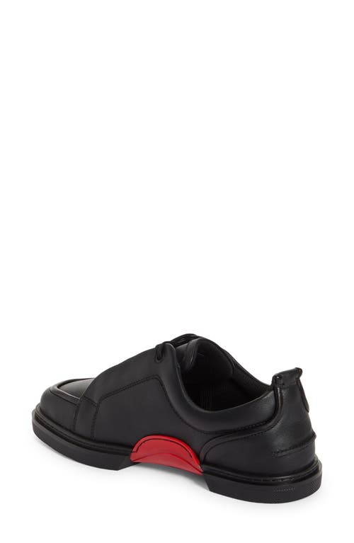 Shop Christian Louboutin Jimmy Calfskin Sneaker In Black