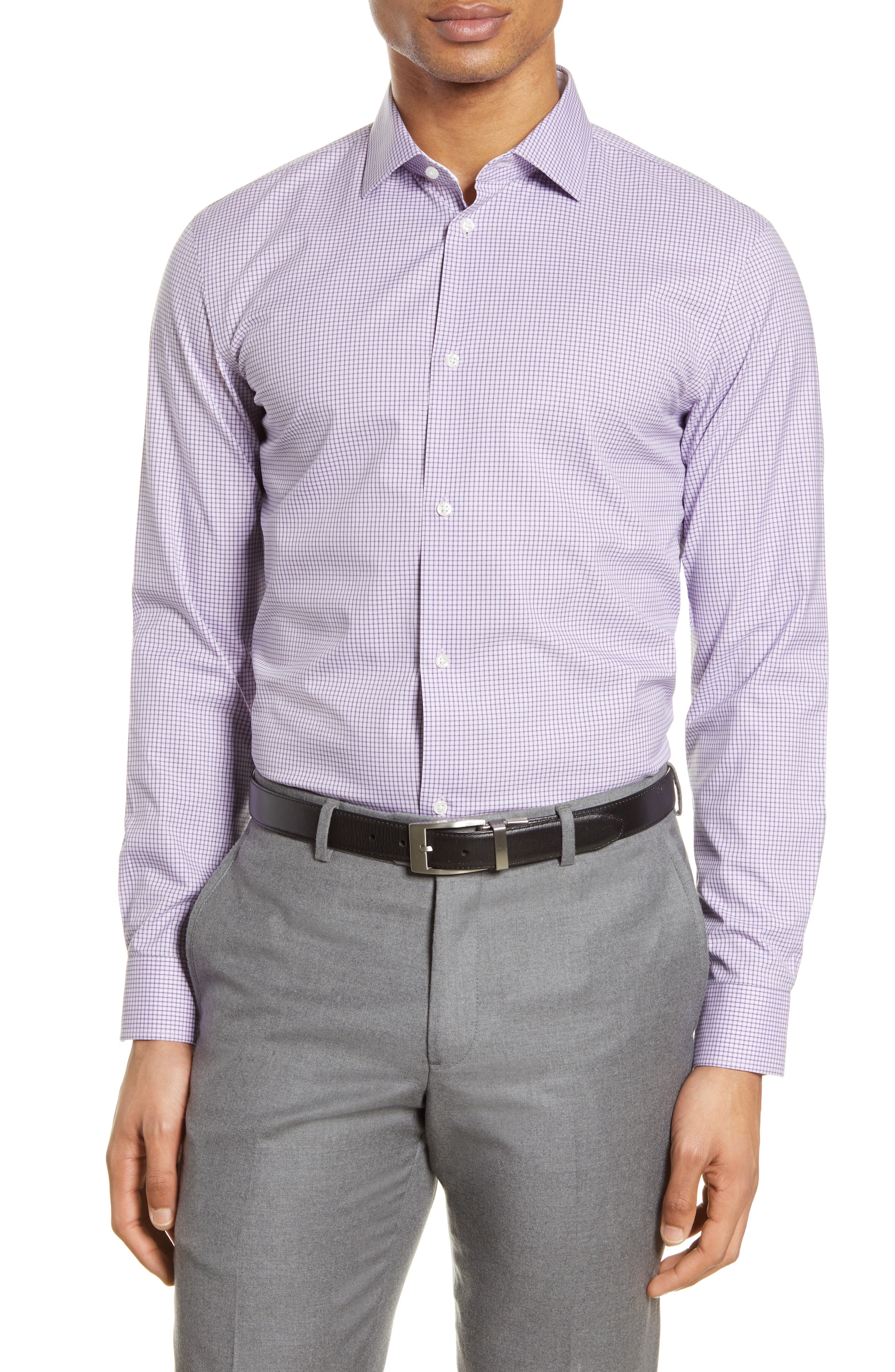 mens purple dress shirts