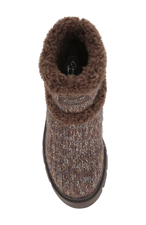 Circus Ny By Sam Edelman Clare Faux Fur Lined Bootie In Brown Multi/teddy Brown