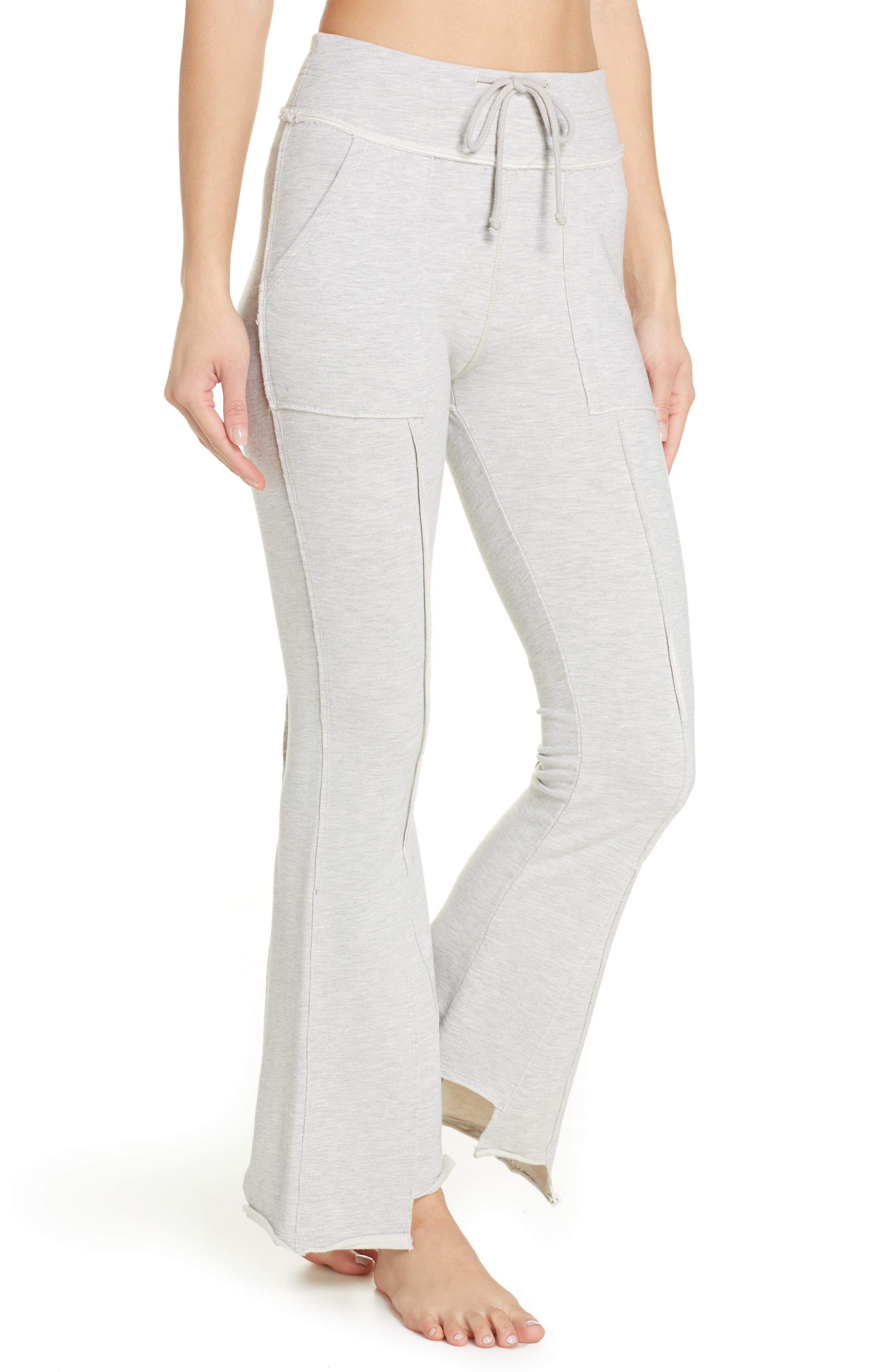 grey flare sweatpants