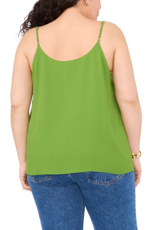 Shop 1.state Sheer Inset Camisole In Salted Lime