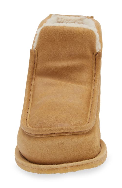 Shop Jw Anderson Genuine Shearling Lined Bootie In Beige