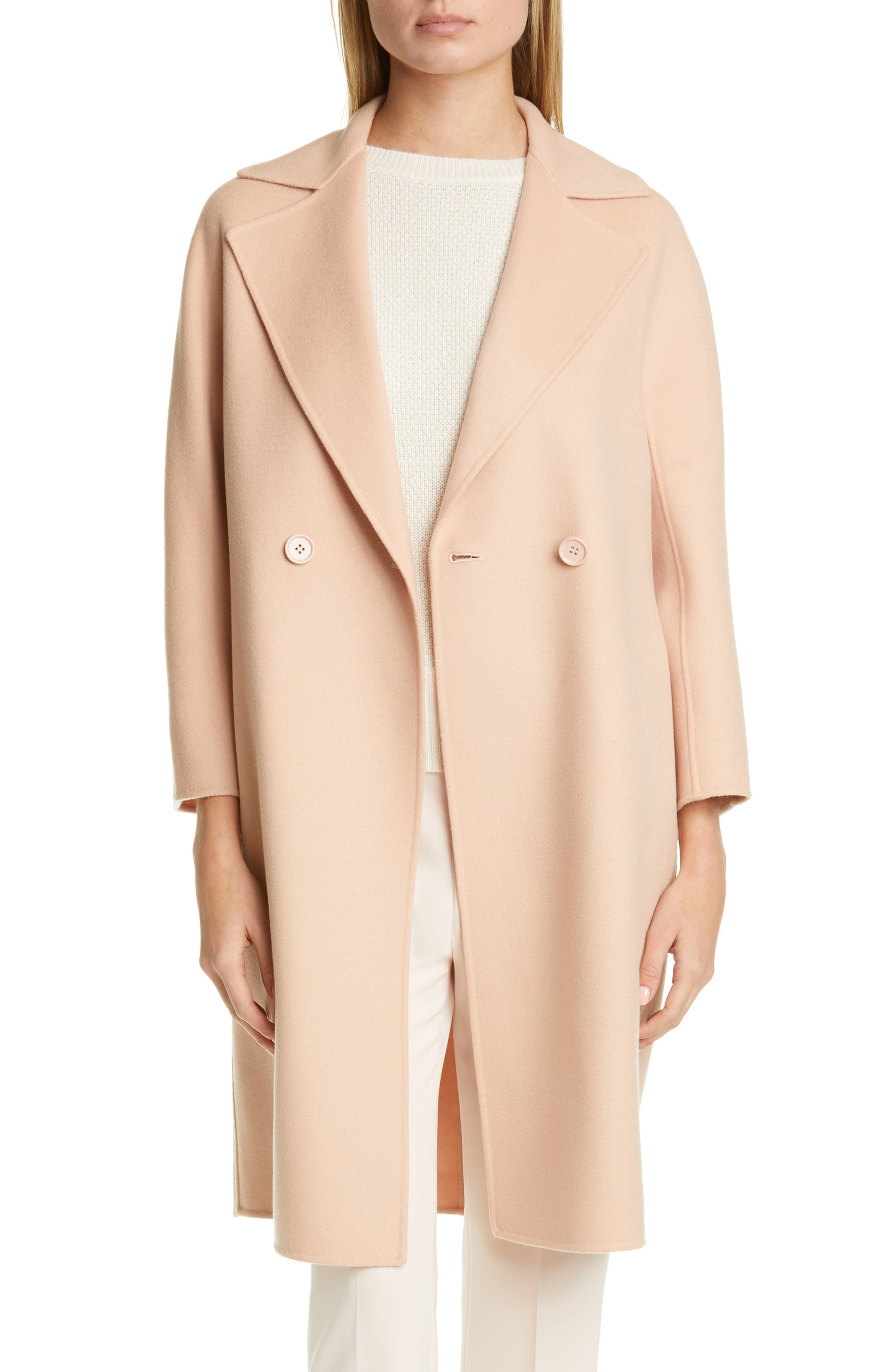 Max Mara Ode Double Breasted Wool Blend Coat | Nordstrom