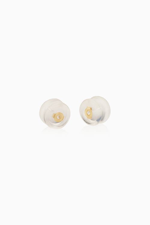 Oradina 14k Gold Hold Me Tight Silicone Earring Backs In Yellow - Set Of 3 Pairs
