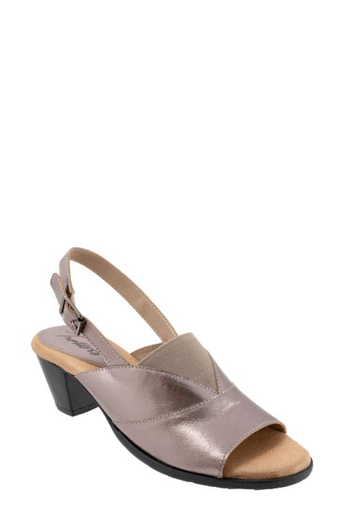 Trotters Mavis Slingback Sandal Pewter Metallic at Nordstrom,