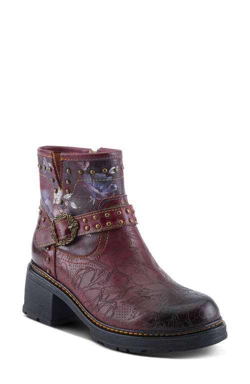 Shop L'artiste By Spring Step Branchout Platform Bootie In Bordeaux Multi