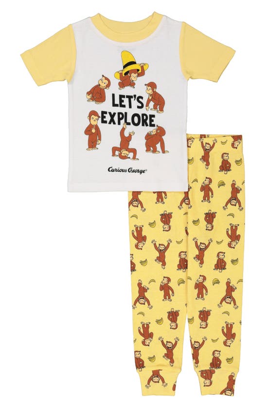 Ame Kids' Curious George® Pajamas In Yellow