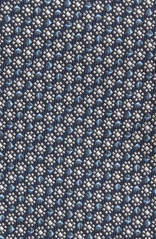 Shop Zegna Ties Floral Geometric Jacquard Mulberry Silk Tie In Lightblue