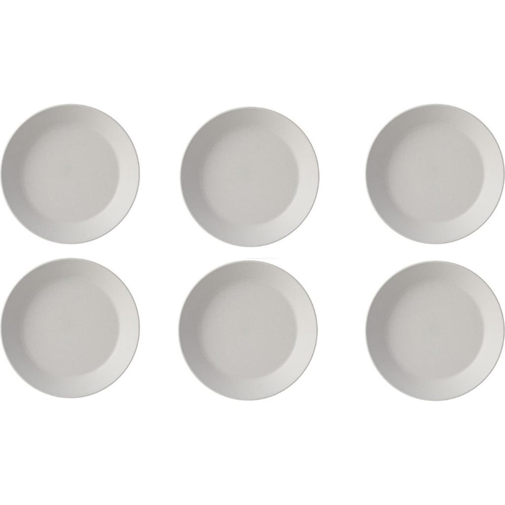 Rosti Mepal Bloom Set Of 6 Deep Plates In White
