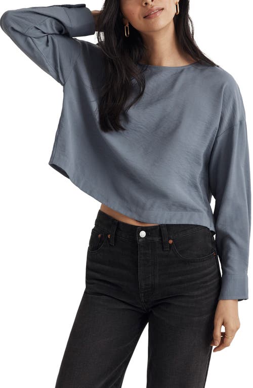 Madewell Relaxed Tulip Back Crop Top at Nordstrom, Regular