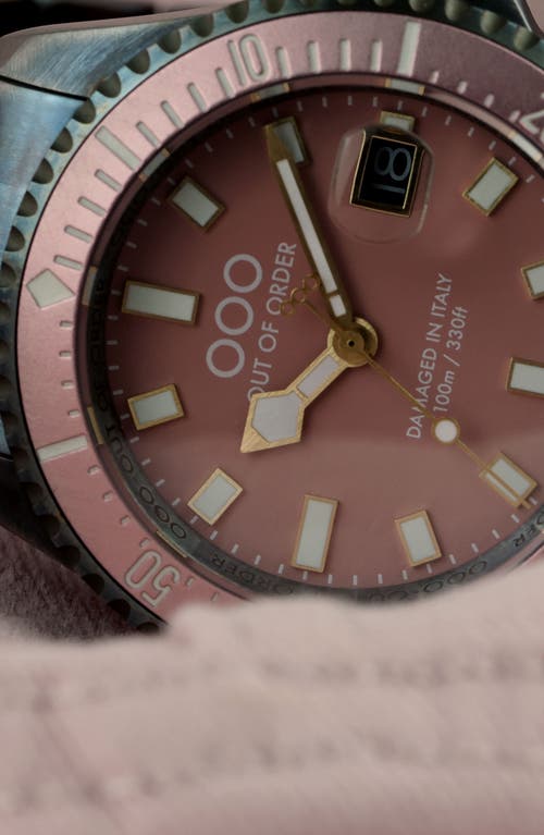 Out Of Order Casanova Bracelet Watch In Pink