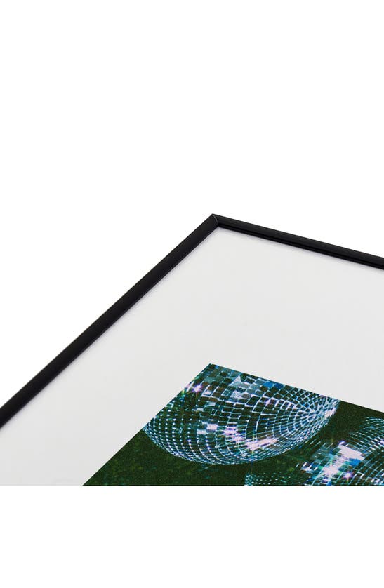 Deny Designs Disco Ball Ceiling By Samantha Hearn Metal Framed Art Print In Blue