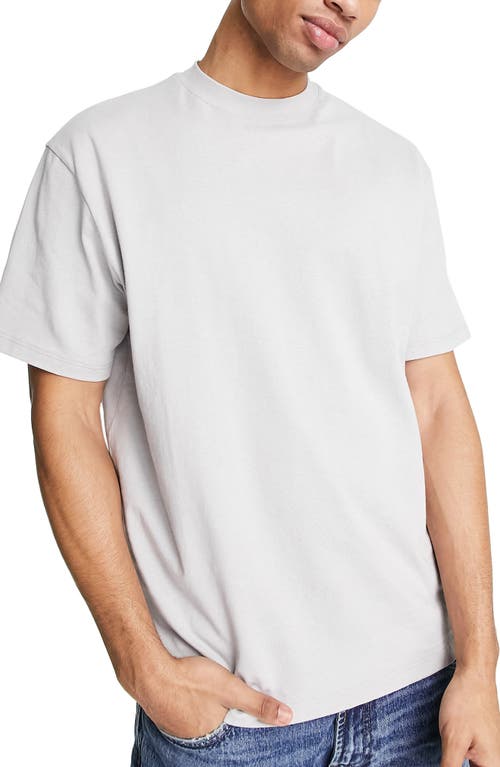 Topman Oversize Cotton T-Shirt in Light Grey