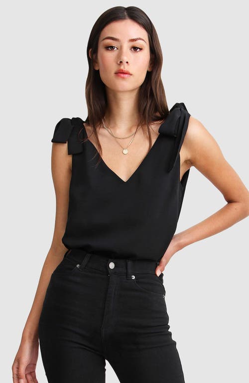 Belle & Bloom Feel For You V-neck Top In Black
