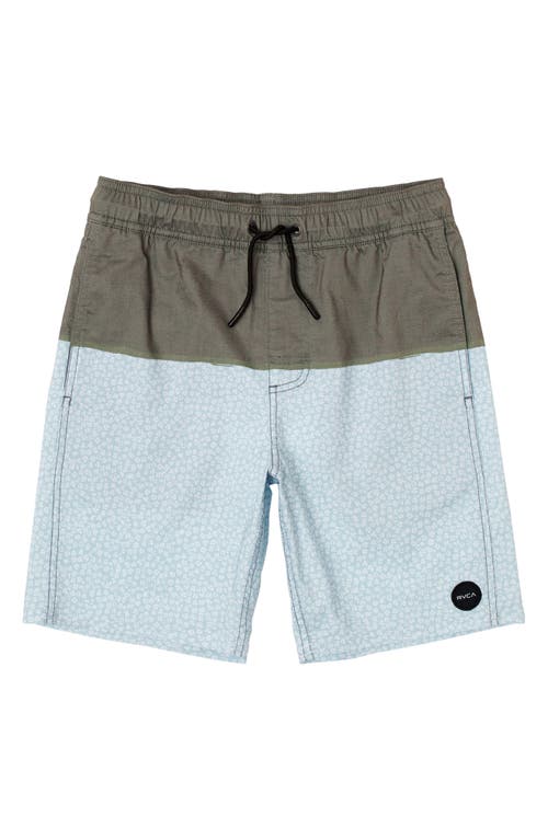 RVCA Kids' County Swim Trunks Garage Blue at Nordstrom,