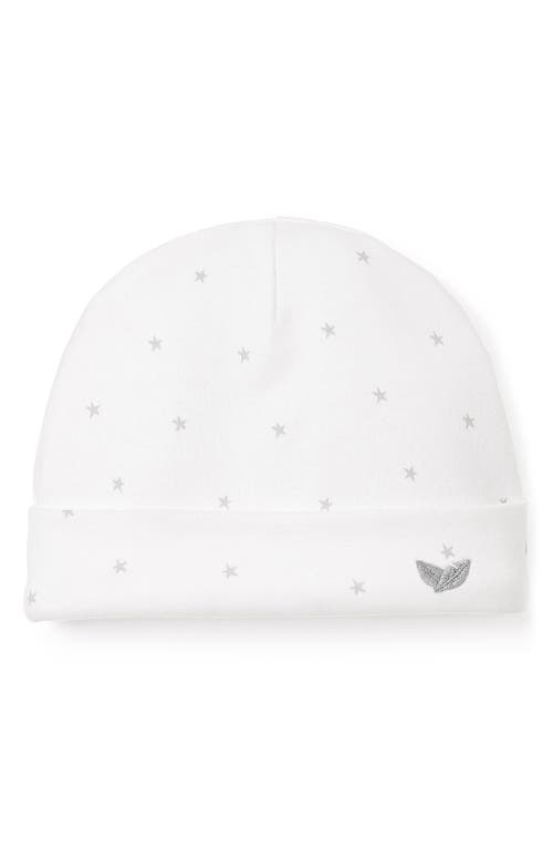 Petite Plume Pima Cotton Knit Hat in White at Nordstrom