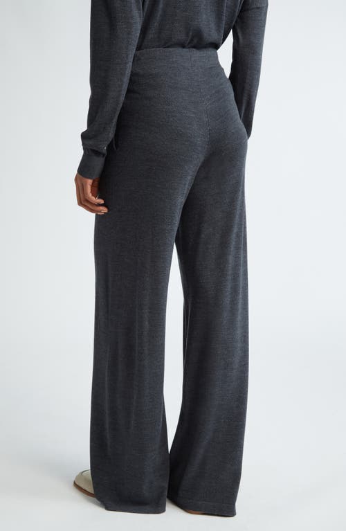 Shop Eleventy Merino Wool Drawstring Pants In 15 Smoke Grey