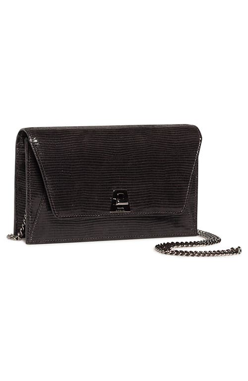 AKRIS AKRIS ANOUK LIZARD EMBOSSED WALLET ON A CHAIN 