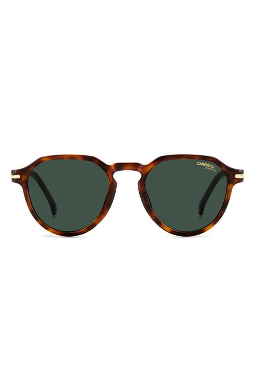 Carrera Eyewear 50mm Round Sunglasses In Green