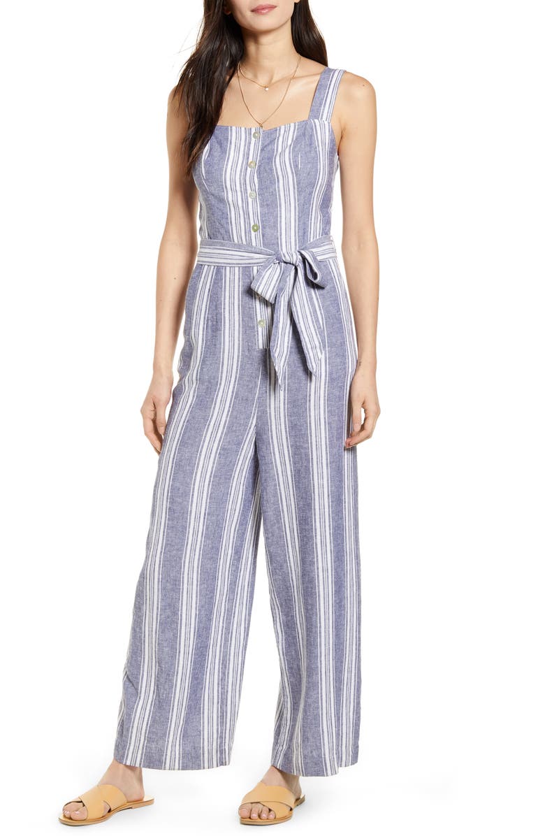 RAILS Kyra Stripe Jumpsuit, Main, color, SEAPORT STRIPE