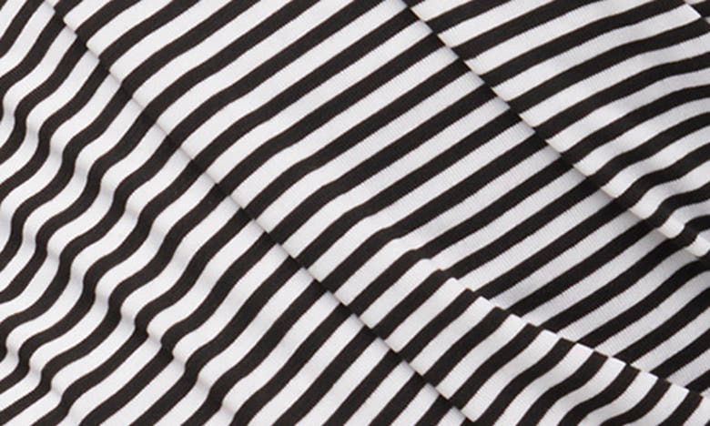 Shop Joe's Cotton Twist Wrap Top In Ivory Black Stripe
