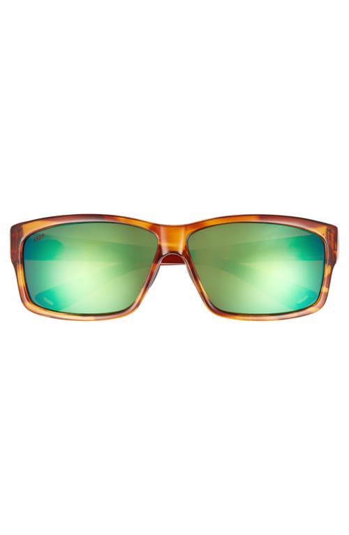 Shop Costa Del Mar Cut 60mm Polarized Sunglasses In Honey Tortoise/green Mirror