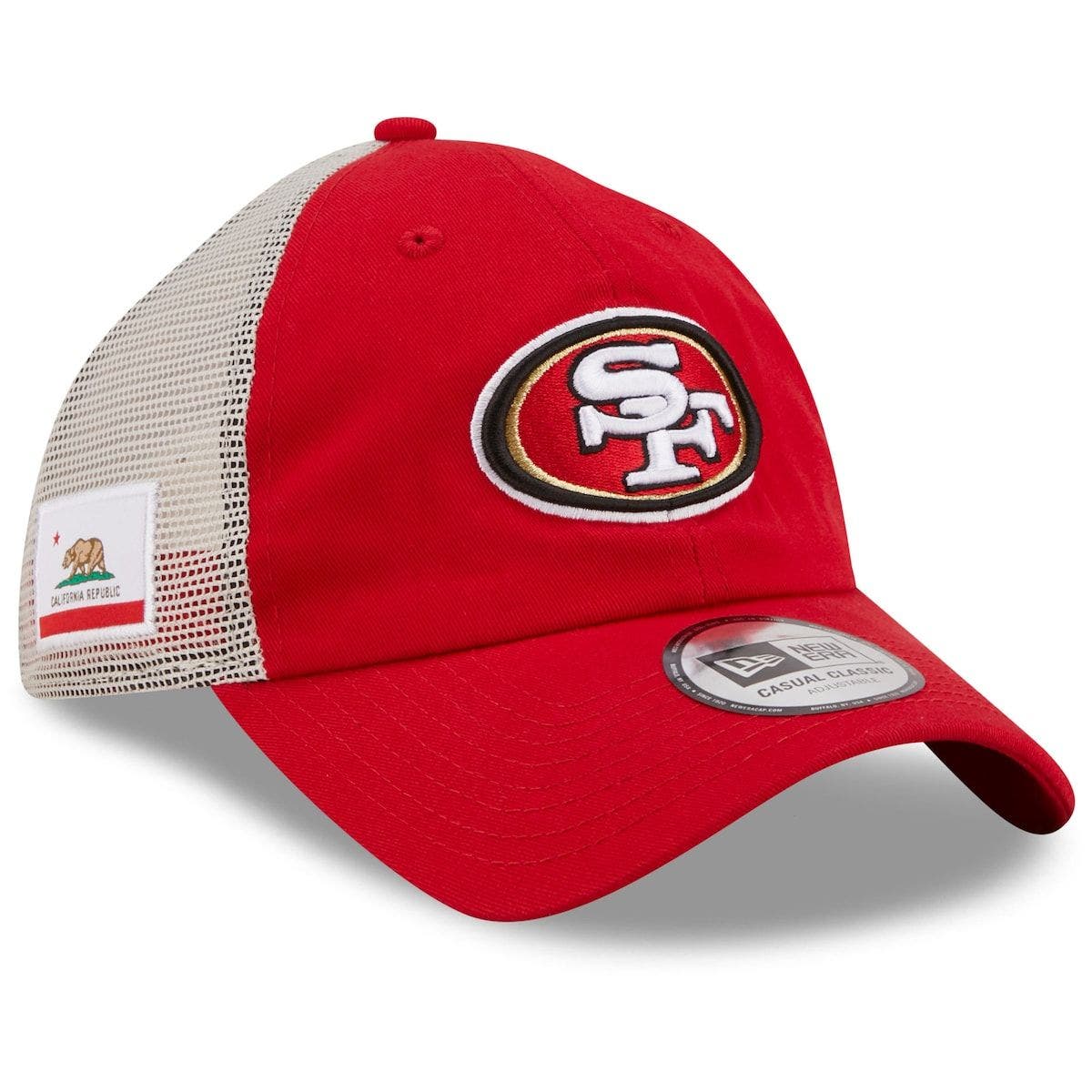 49ers white trucker hat