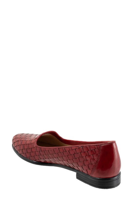 Trotters Liz Slip-on Loafer In Red Calfsk