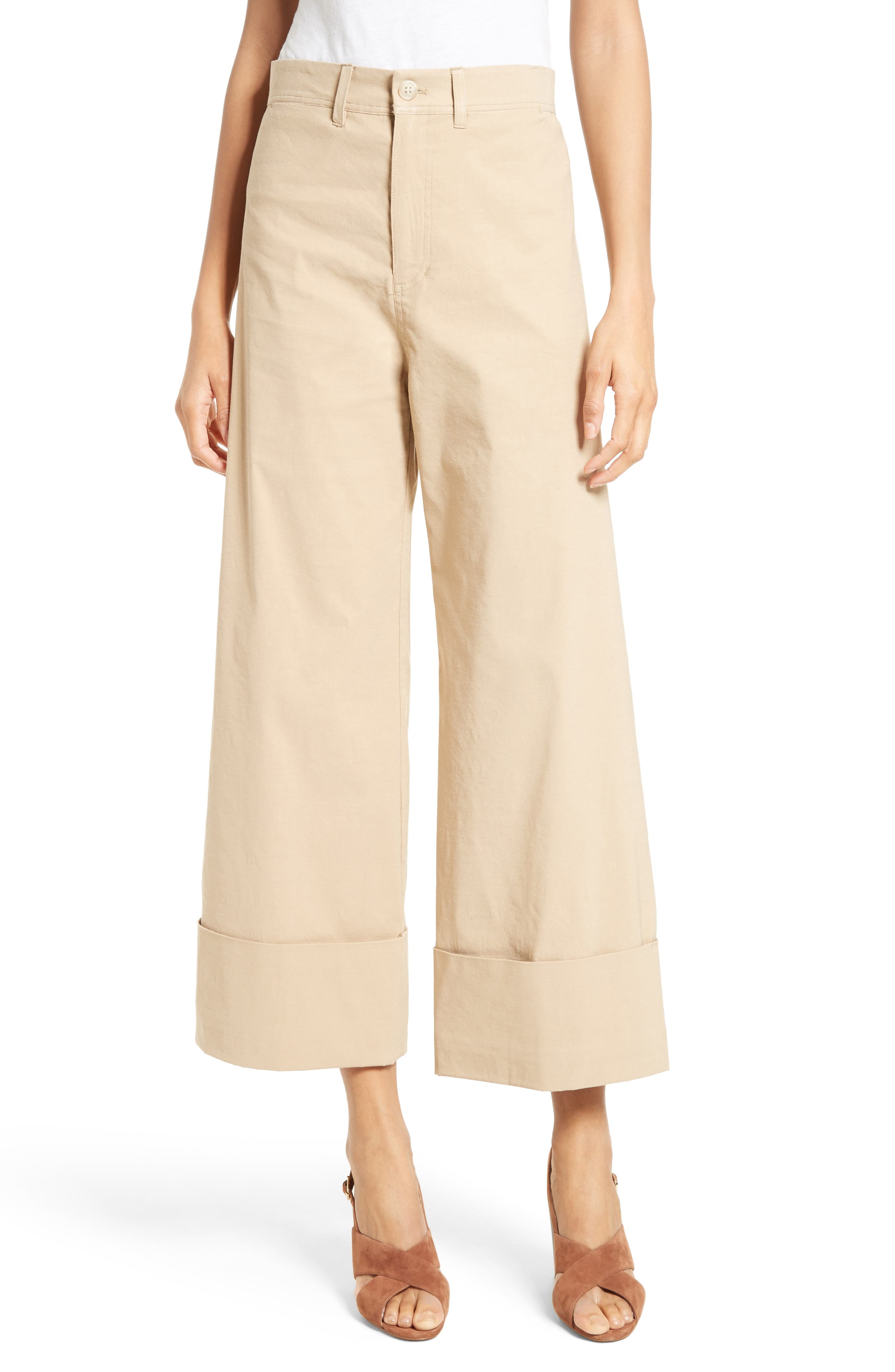 Sea Cuff Cotton Khaki Pants Nordstrom