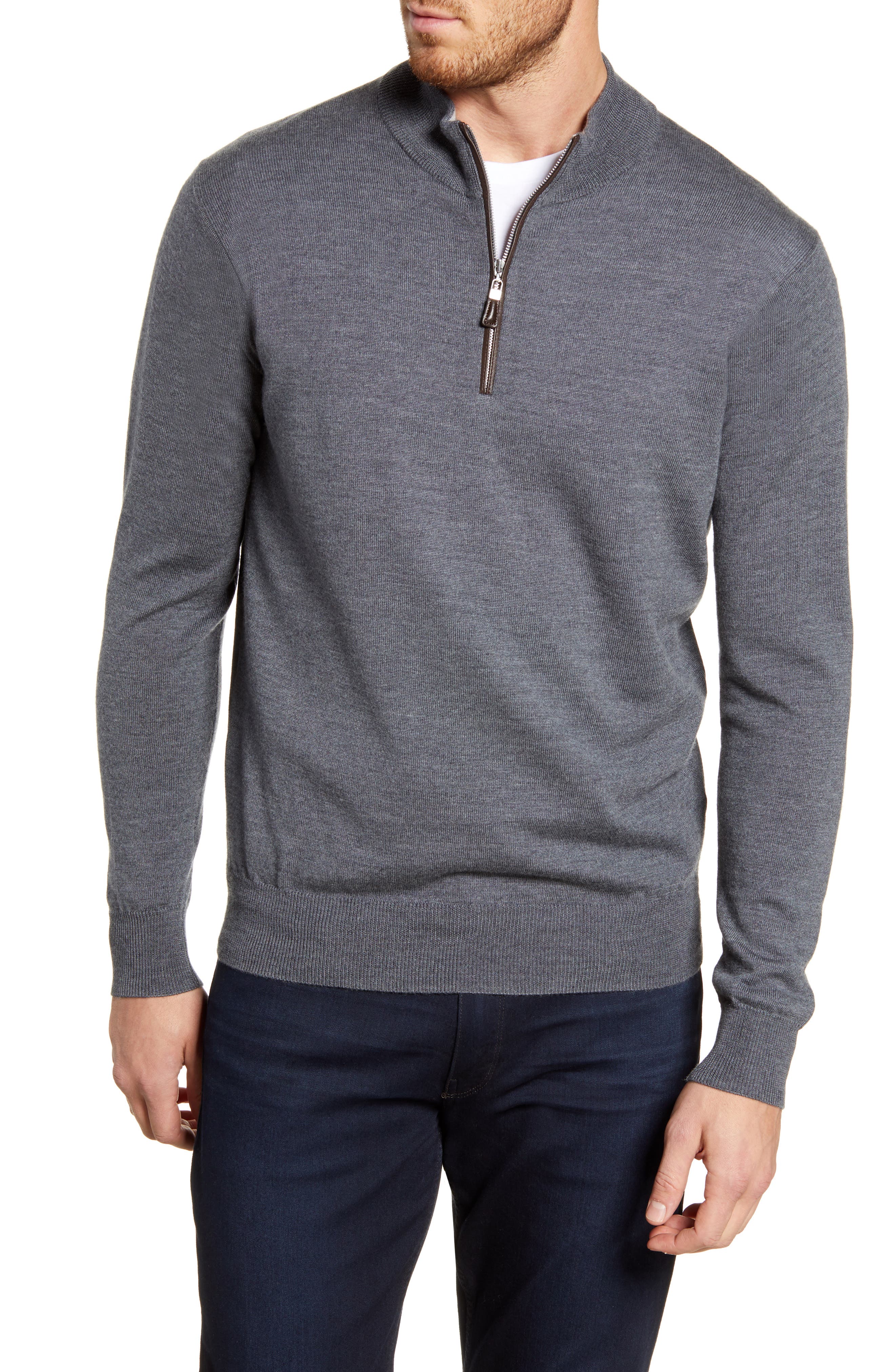 Peter Millar | Crown Soft Wool Blend Quarter Zip Sweater | Nordstrom Rack