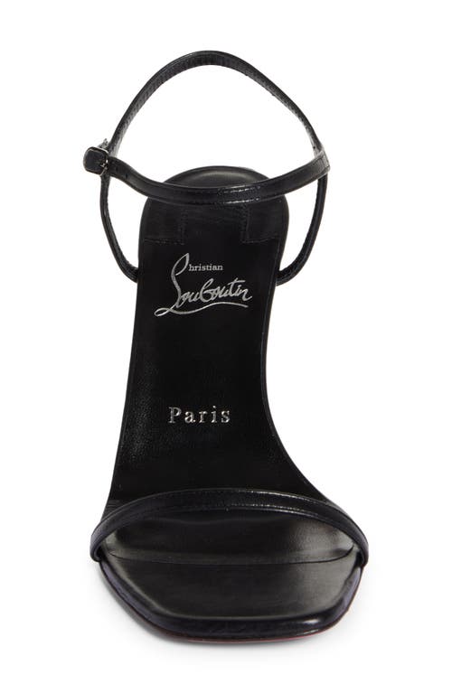 Shop Christian Louboutin Condora Sandal In Black/lin Black