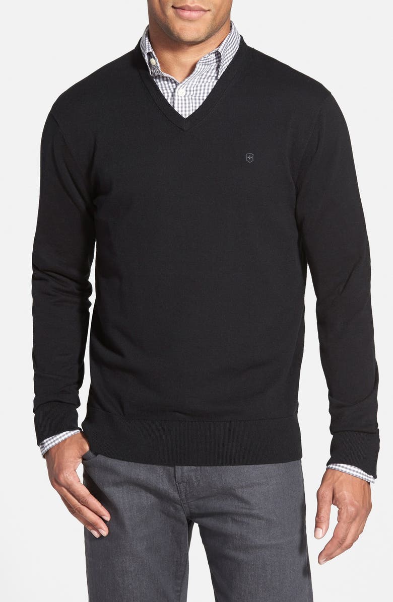 Victorinox Swiss Army® 'Signature' Tailored Fit V-Neck Sweater (Online ...