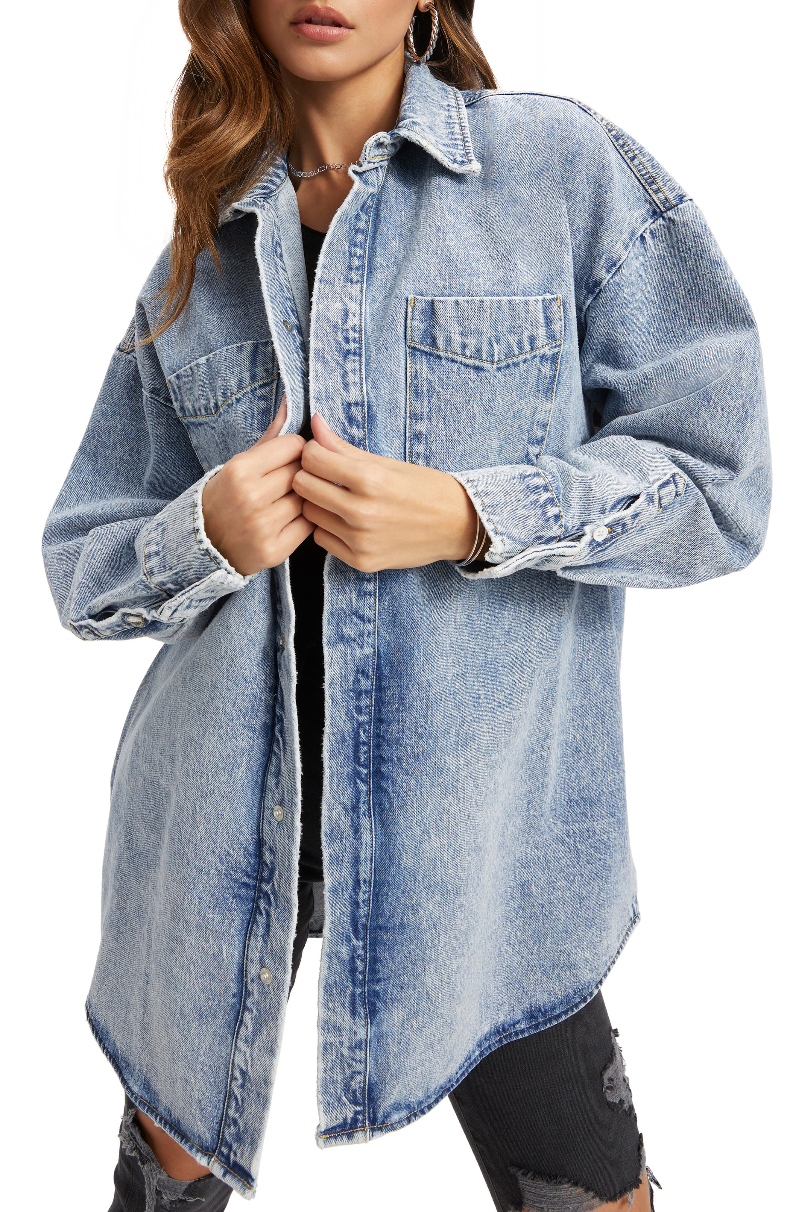 Good American Oversize Denim Shirt 