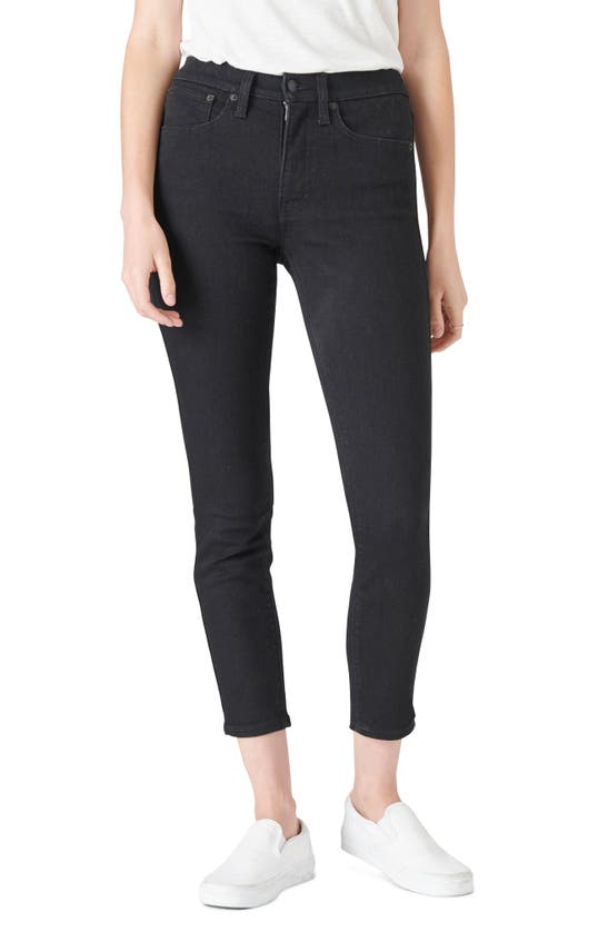 Shop Lucky Brand Bridgette High Waist Skinny Jeans In Clean Black