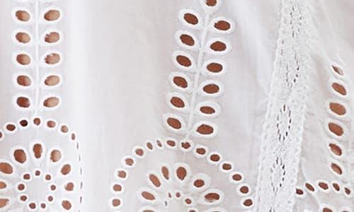 Melissa Odabash Ashley Core Broderie Anglaise Cover-up Tunic In White