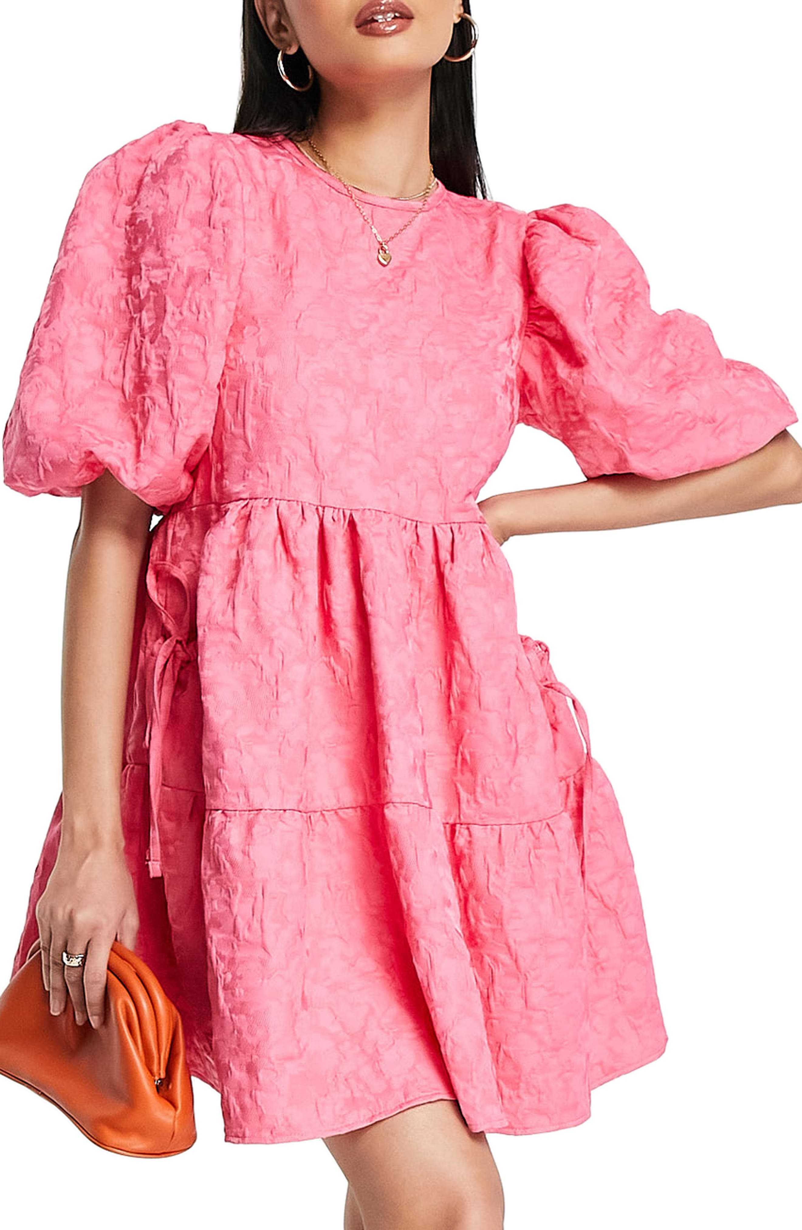 ASOS DESIGN Puff Sleeve Minidress 