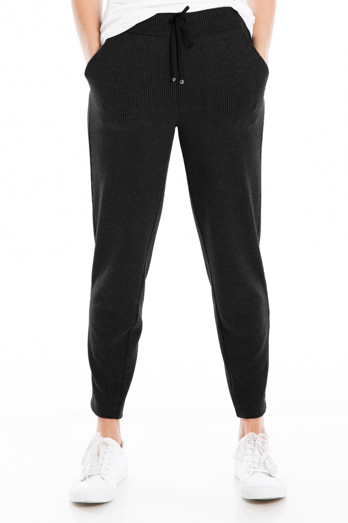 MAXSTUDIO Rib Knit Slouch Pant 