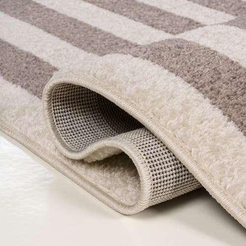 Jonathan Y Bandol Modern Classic Mitre Stripe Area Rug In Brown/ivory