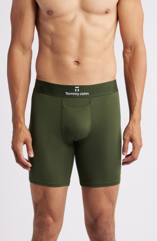 Tommy John Second Skin 6-Inch Boxer Briefs in Dark Olive 