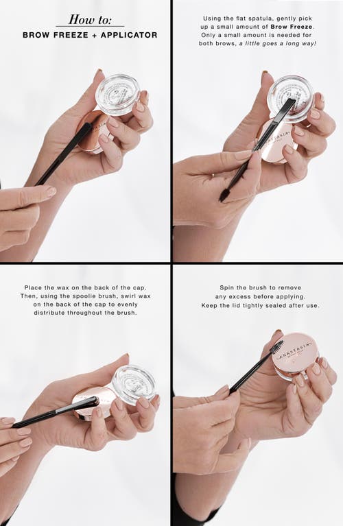 Anastasia Beverly Hills Brow Freeze Styling Wax Dual-ended Applicator In No Color