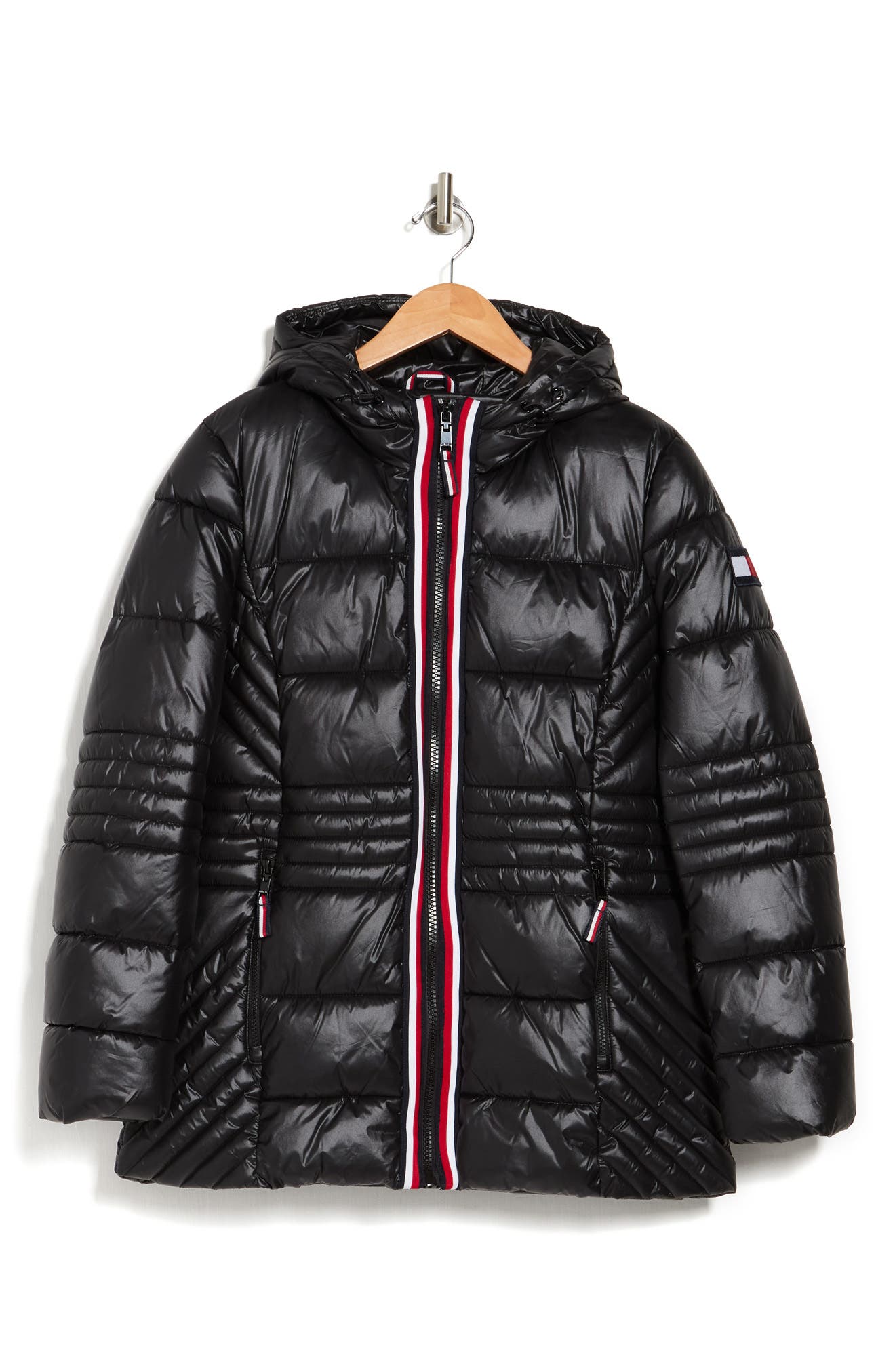 tommy hilfiger puffer jacket no hood