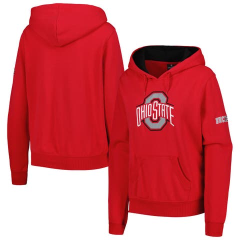 Ohio State Buckeyes Mom Arch Gray Officially Licensed Pullover Hoodie