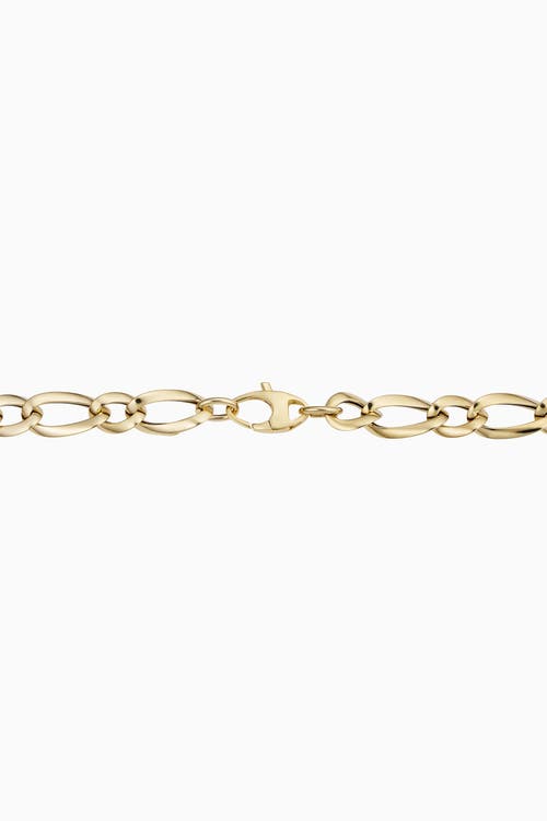 Shop Oradina 14k Yellow Gold 1956 Alternating Link Bracelet