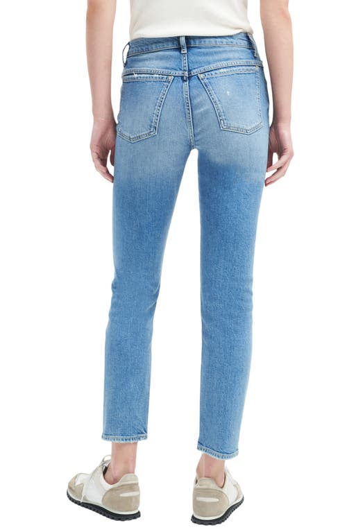 Shop 7 For All Mankind Peggi High Waist Ankle Straight Leg Jeans In Bb Figleaf