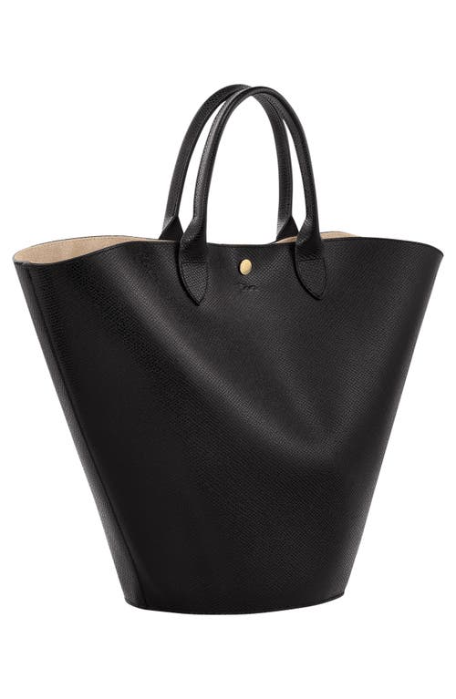 Shop Longchamp Extra Large Épure Leather Tote In Black