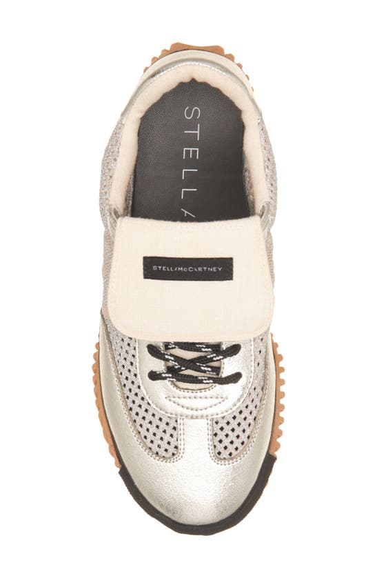 Shop Stella Mccartney S Wave Sneaker In Silver Grey