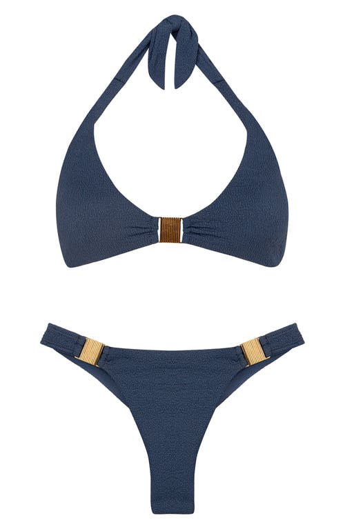 Vix Swimwear Firenze Becky Alanna Bikini Top In Blue