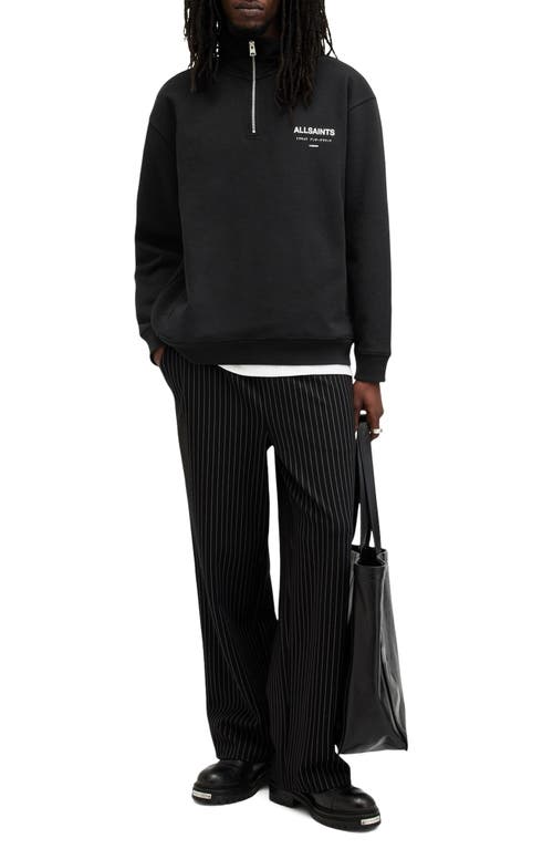 ALLSAINTS ALLSAINTS UNDERGROUND OVERSIZE HALF ZIP PULLOVER