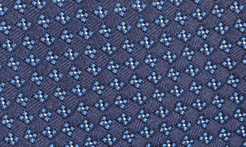 Shop Ralph Lauren Purple Label Bond St. Geometric Silk Jacquard Tie In Navy