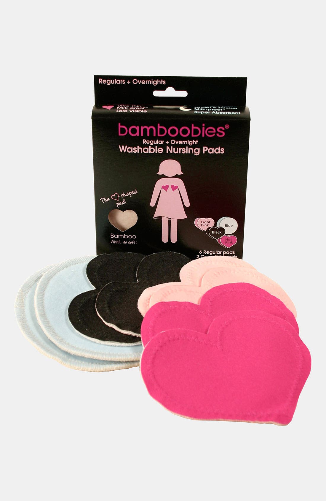 Bamboobies® 'MultiPak' Regular & Overnight Nursing Pads (4 Pairs